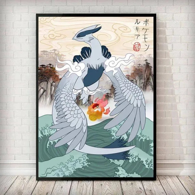 🖼️ Toile Pokémon – Fan Art Japonais Époustouflant