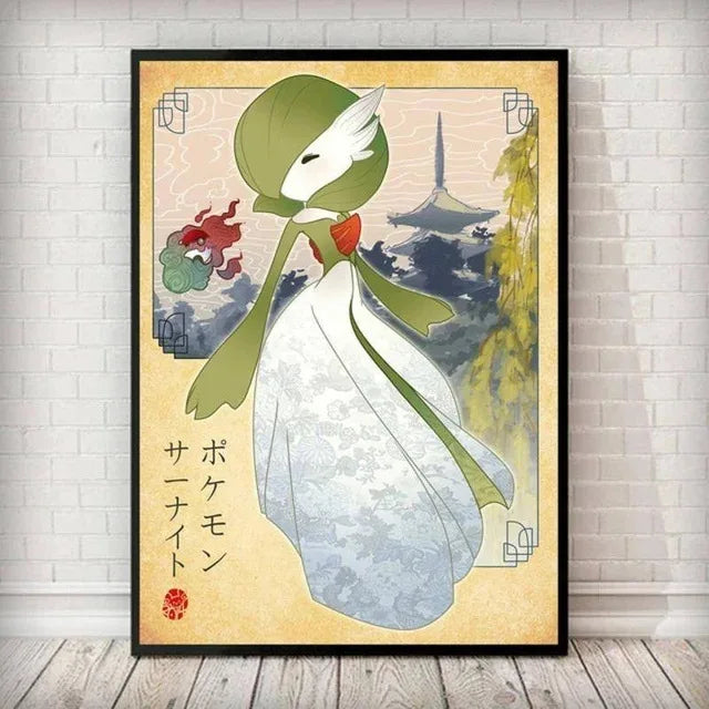 🖼️ Toile Pokémon – Fan Art Japonais Époustouflant
