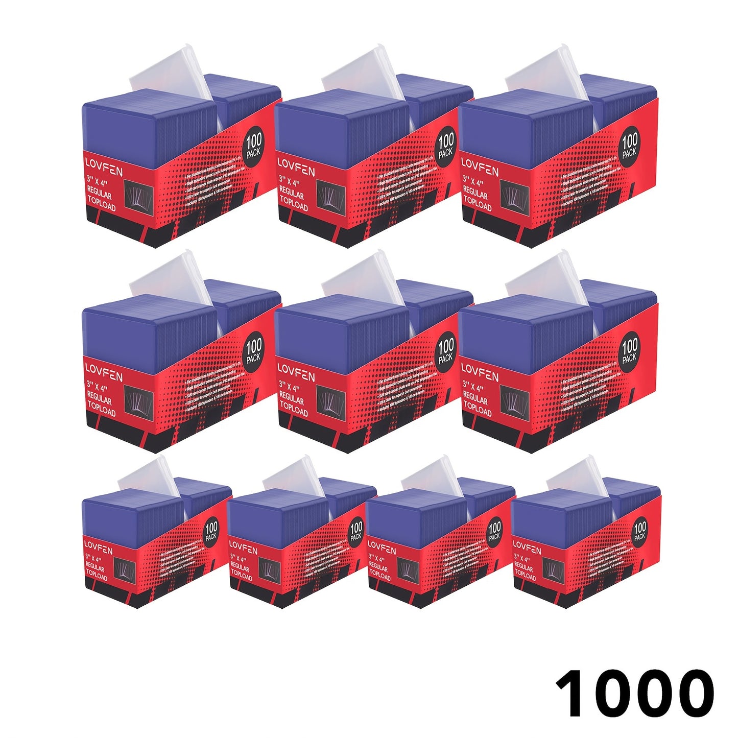 1000 Toploader + 1000 sleeves